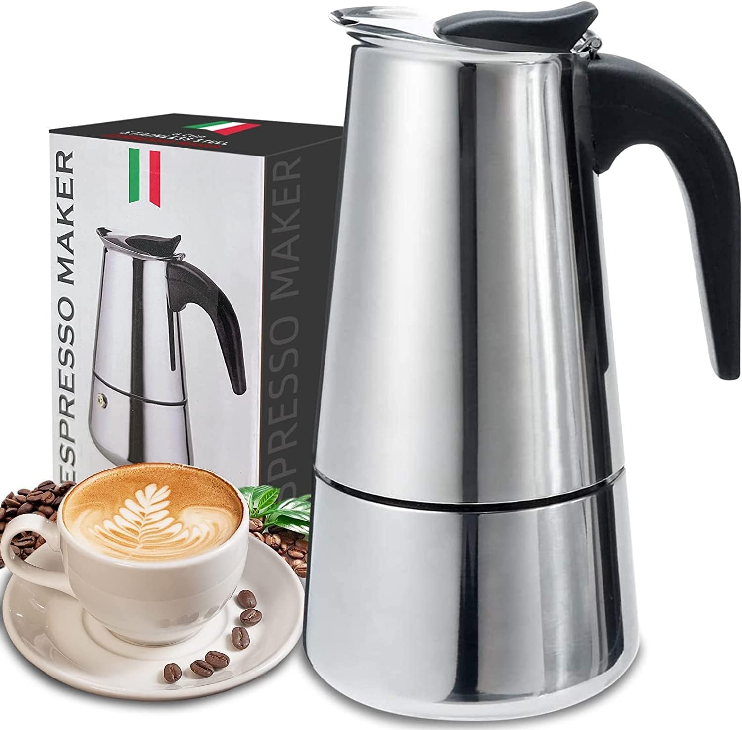 4/6/9 kubki Moka Pot Caffe Mac – Coffee Equipment Brands recenzja i cena
