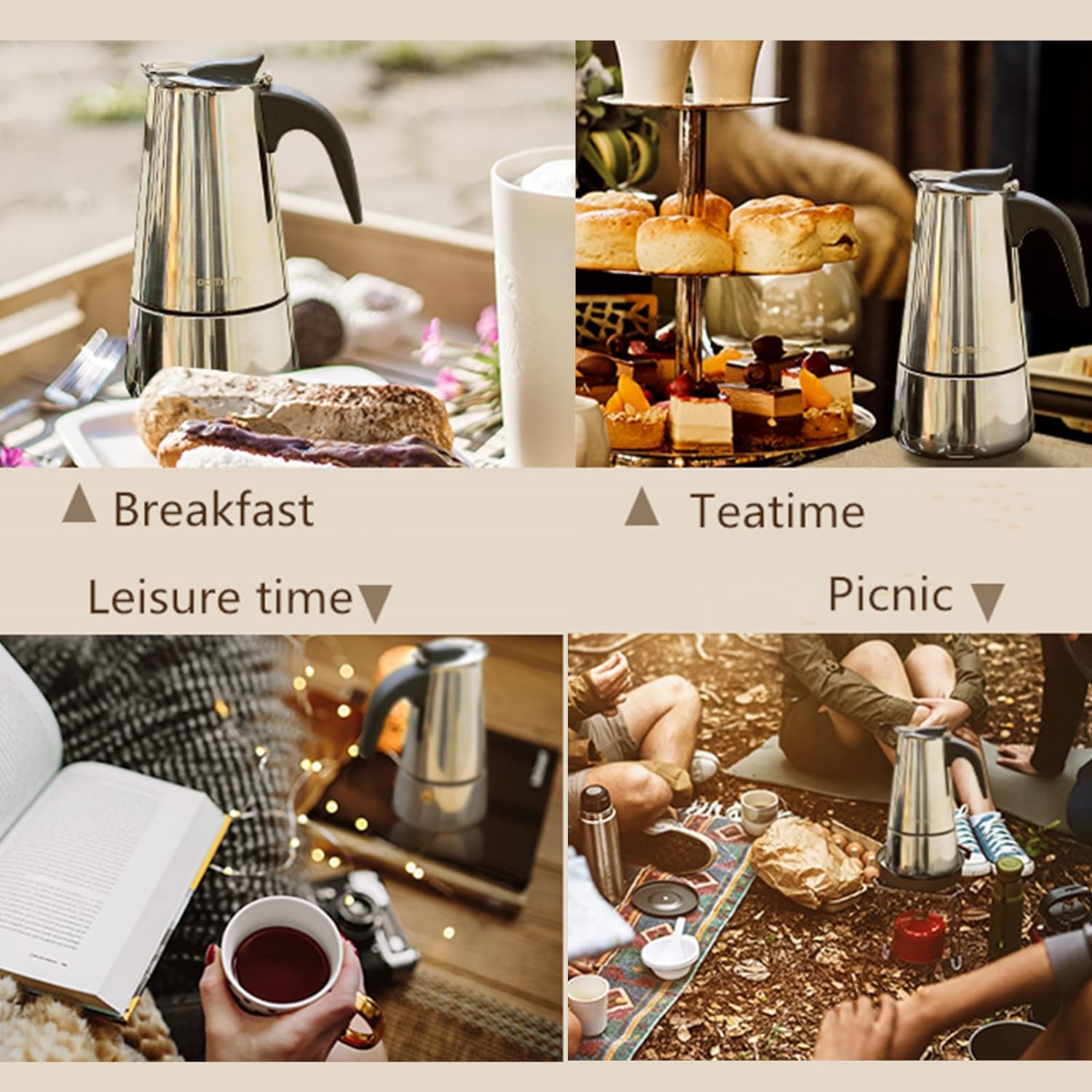 4/6/9 kubki Moka Pot Caffe Mac – Coffee Equipment Brands recenzja i cena